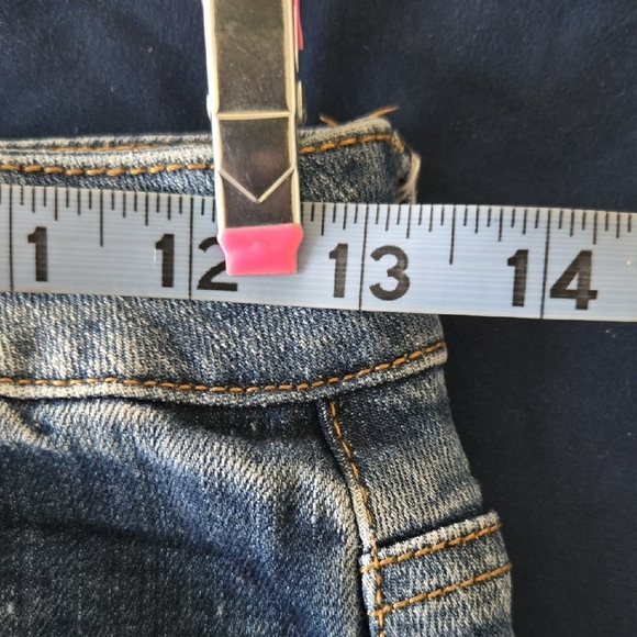 Altar'd State Blue Casual Mini Pencil Skirt with Slit - Picture 3 of 7